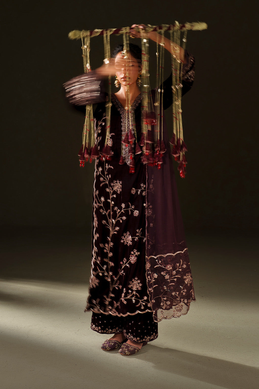 IV-70  Embroidered Velvet