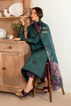 UE-468 Embroidered Lawn - Iznik