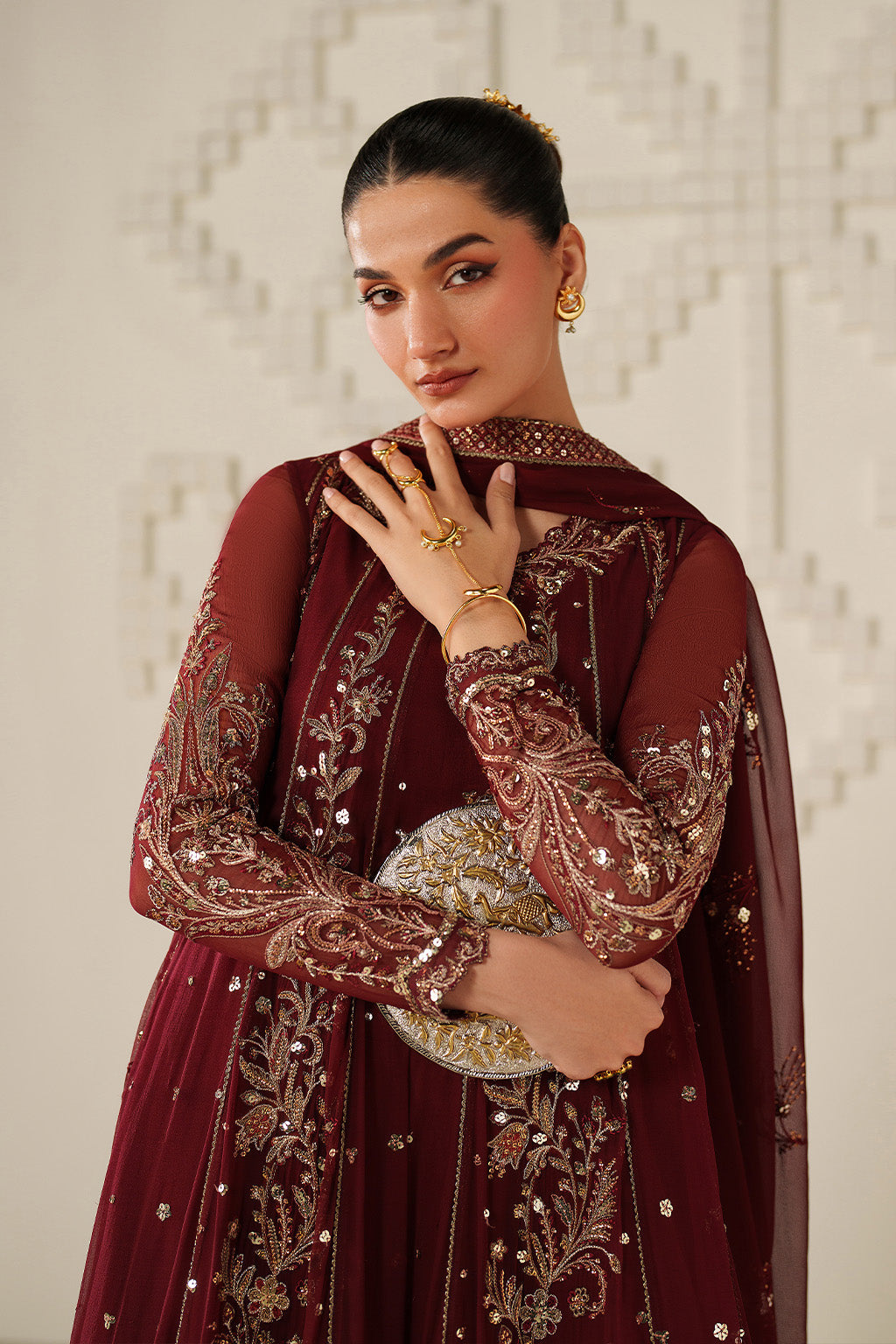 UE-622 Embroidered Chiffon