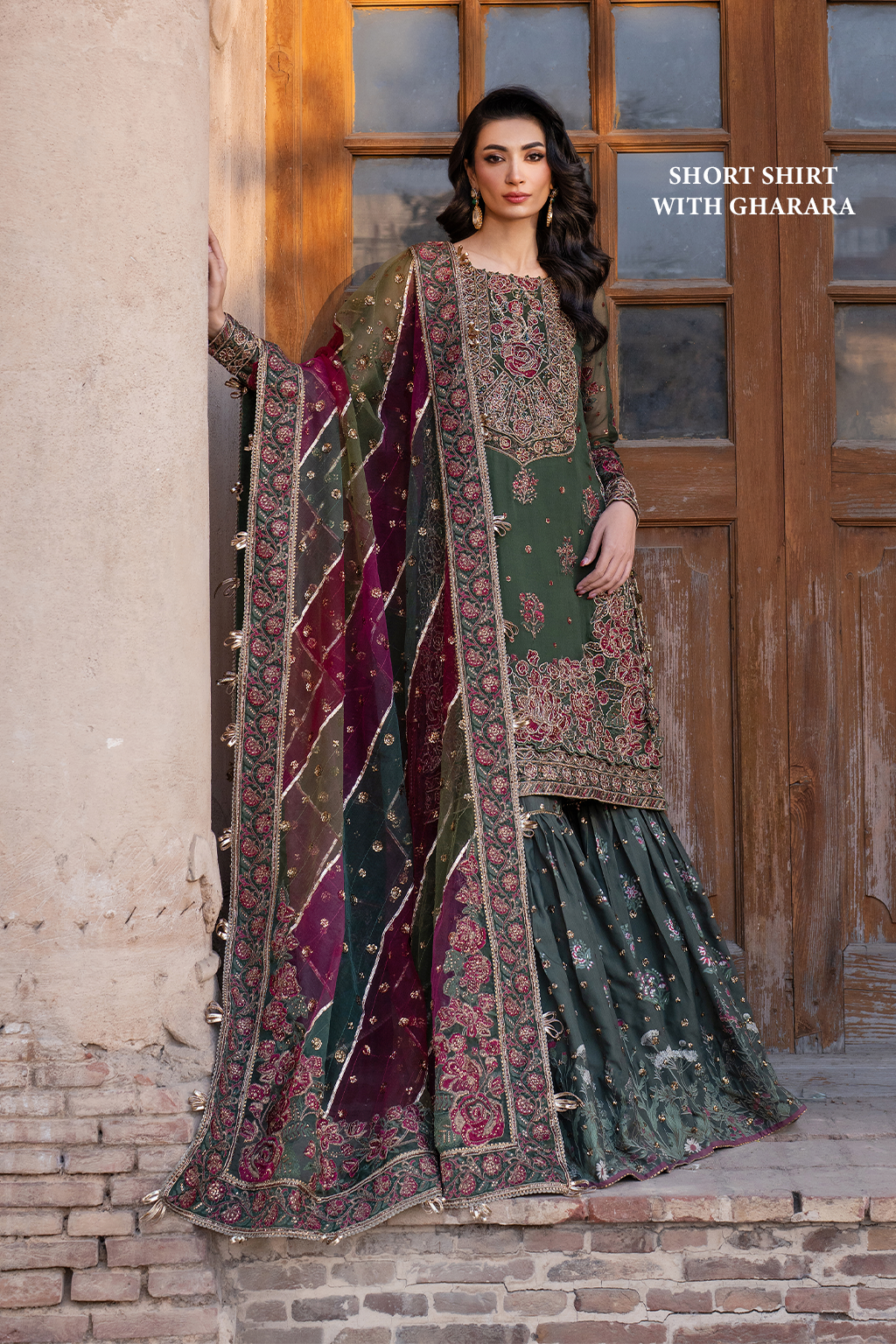 Embroidered Chiffon - Iznik