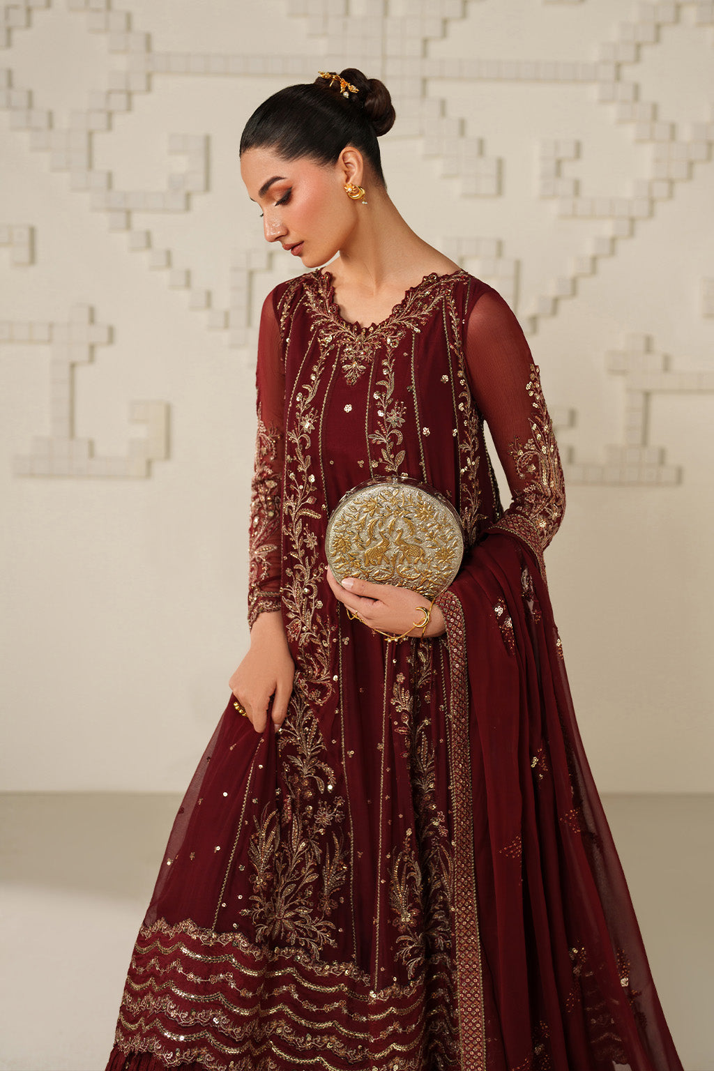 UE-622 Embroidered Chiffon