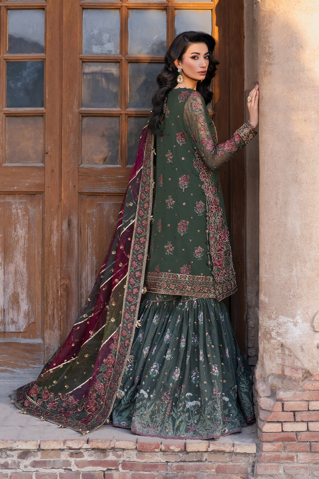 Embroidered Chiffon - Iznik