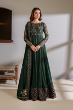 CC-63 Embroidered Chiffon - Iznik