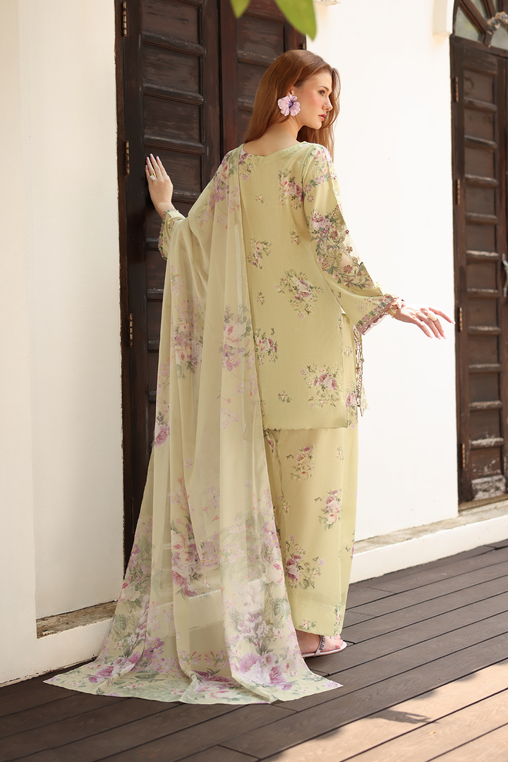 UE-523 Printed Lawn - Iznik