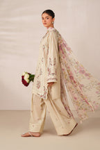 UE-627 Embroidered Lawn - Iznik