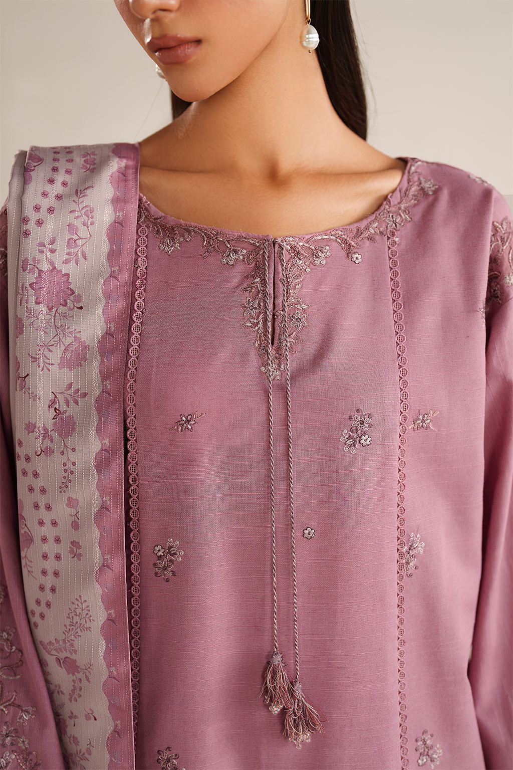 UE-580 Embroidered Khaddar