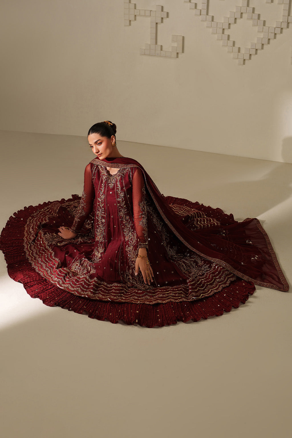UE-622 Embroidered Chiffon