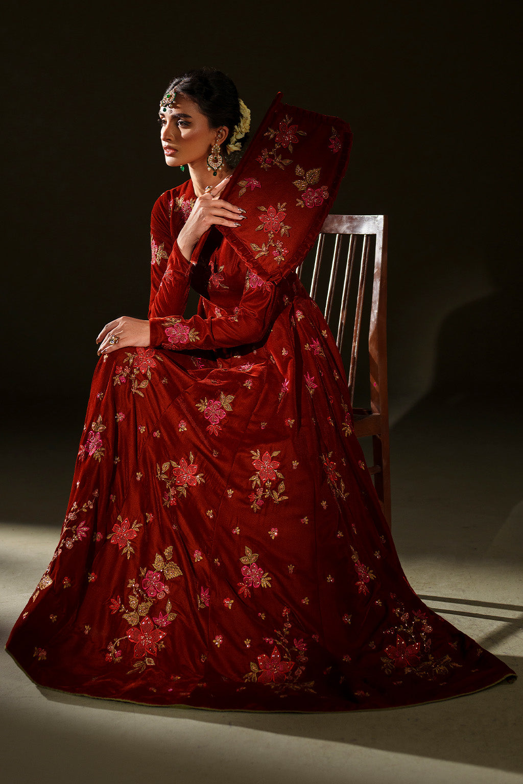 IV-79  Embroidered Velvet