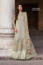 ILC-02 Embroidered Chiffon (Long shirt & Lehnga)