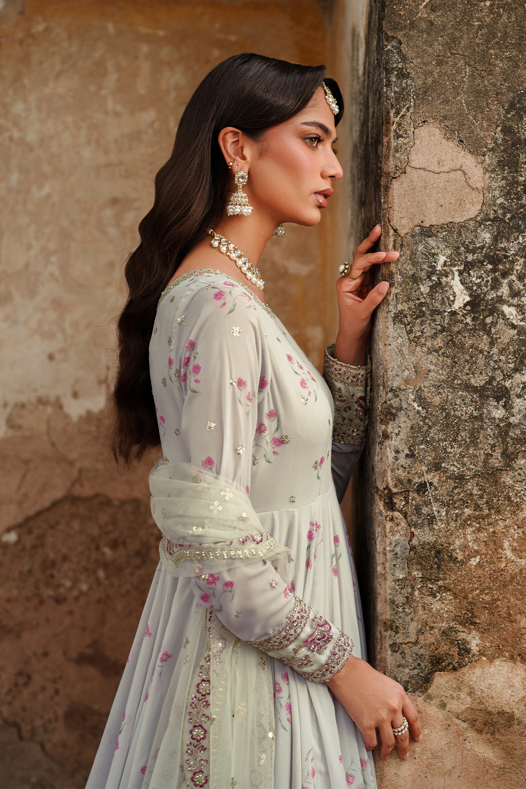 UE-551  Printed Chiffon - Iznik