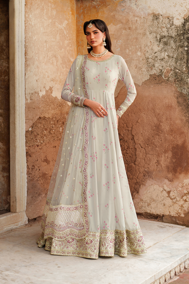 UE-551  Printed Chiffon - Iznik