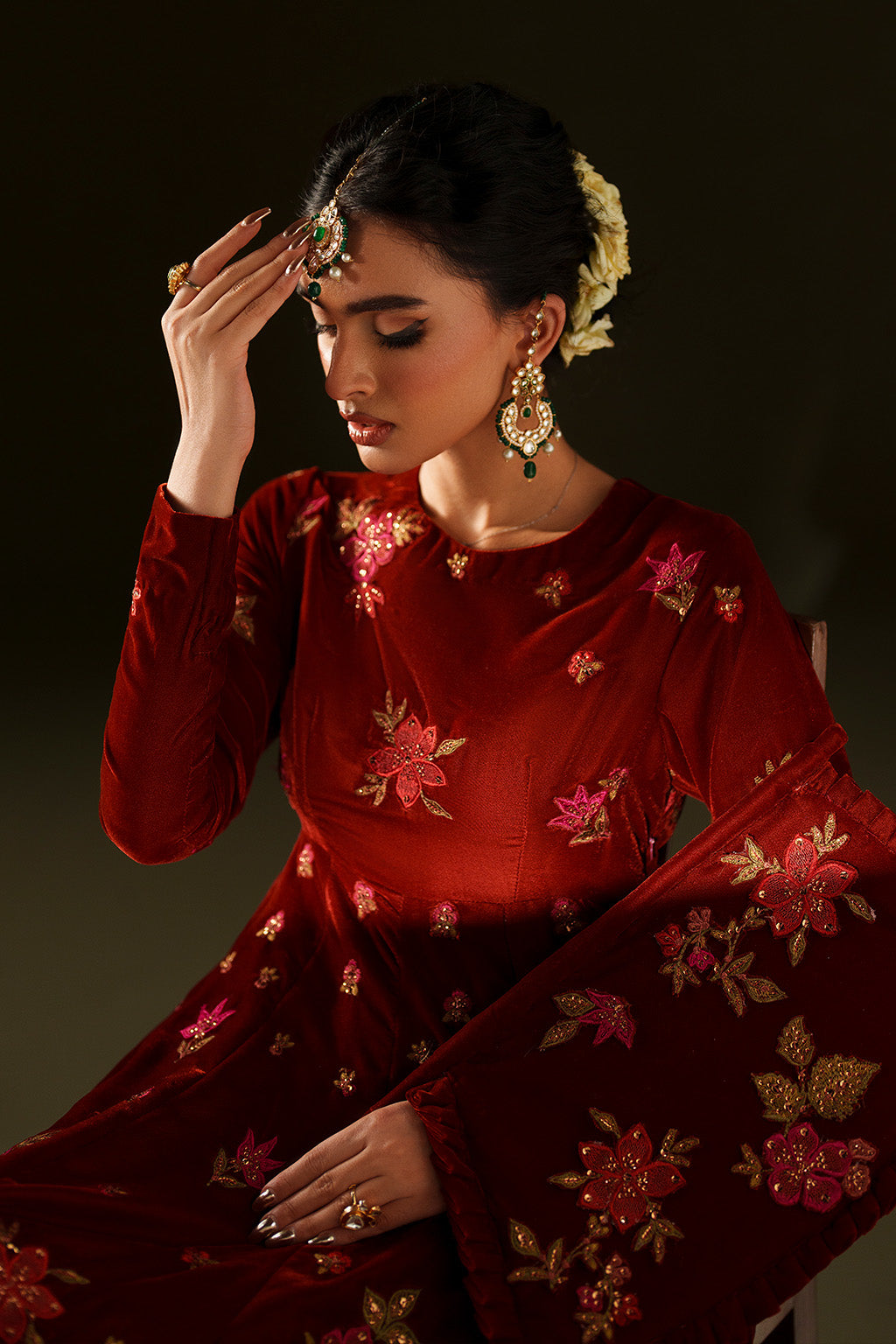 IV-79  Embroidered Velvet