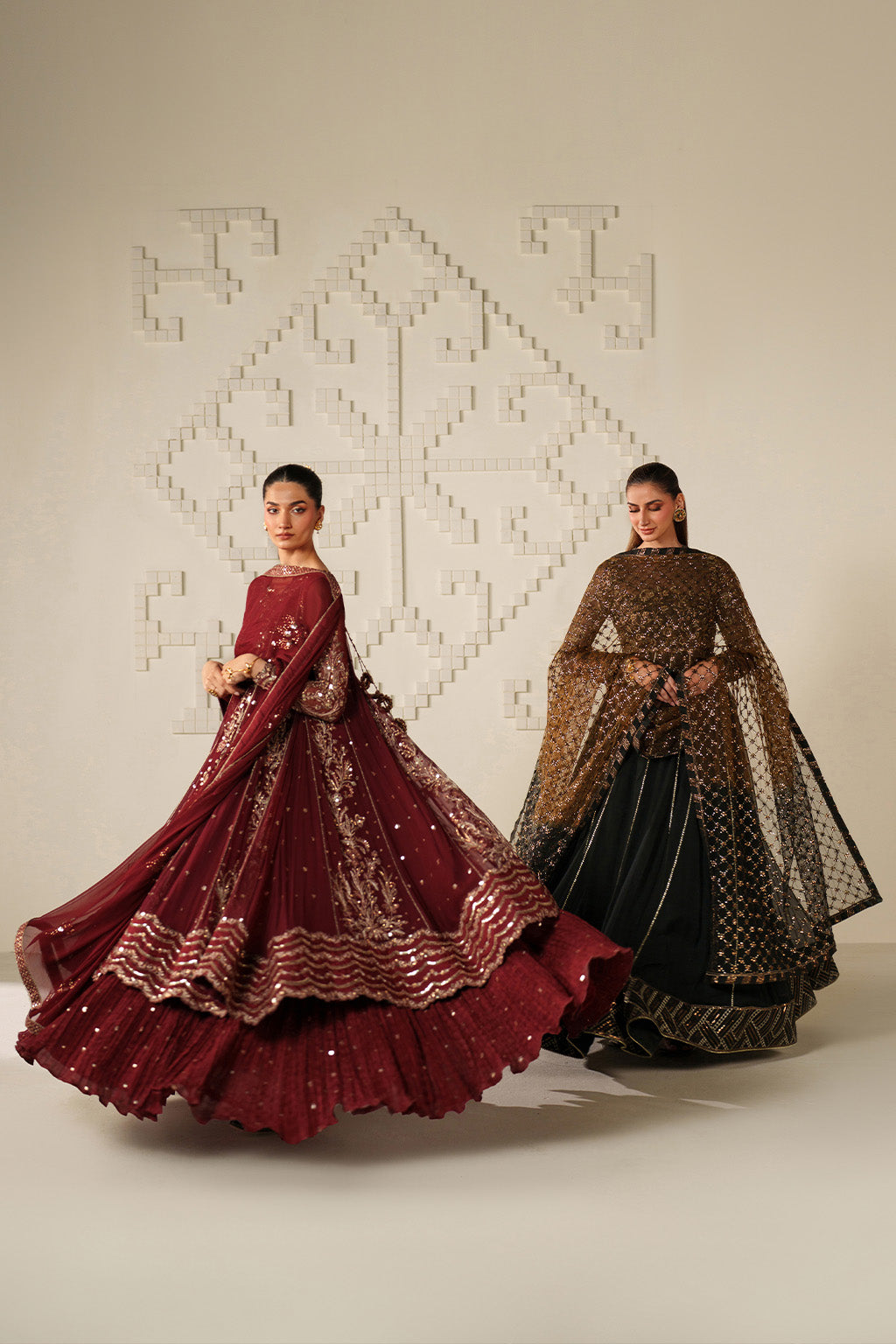 UE-622 Embroidered Chiffon