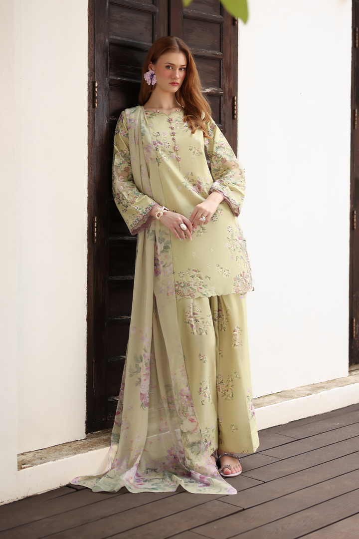 UE-523 Printed Lawn - Iznik