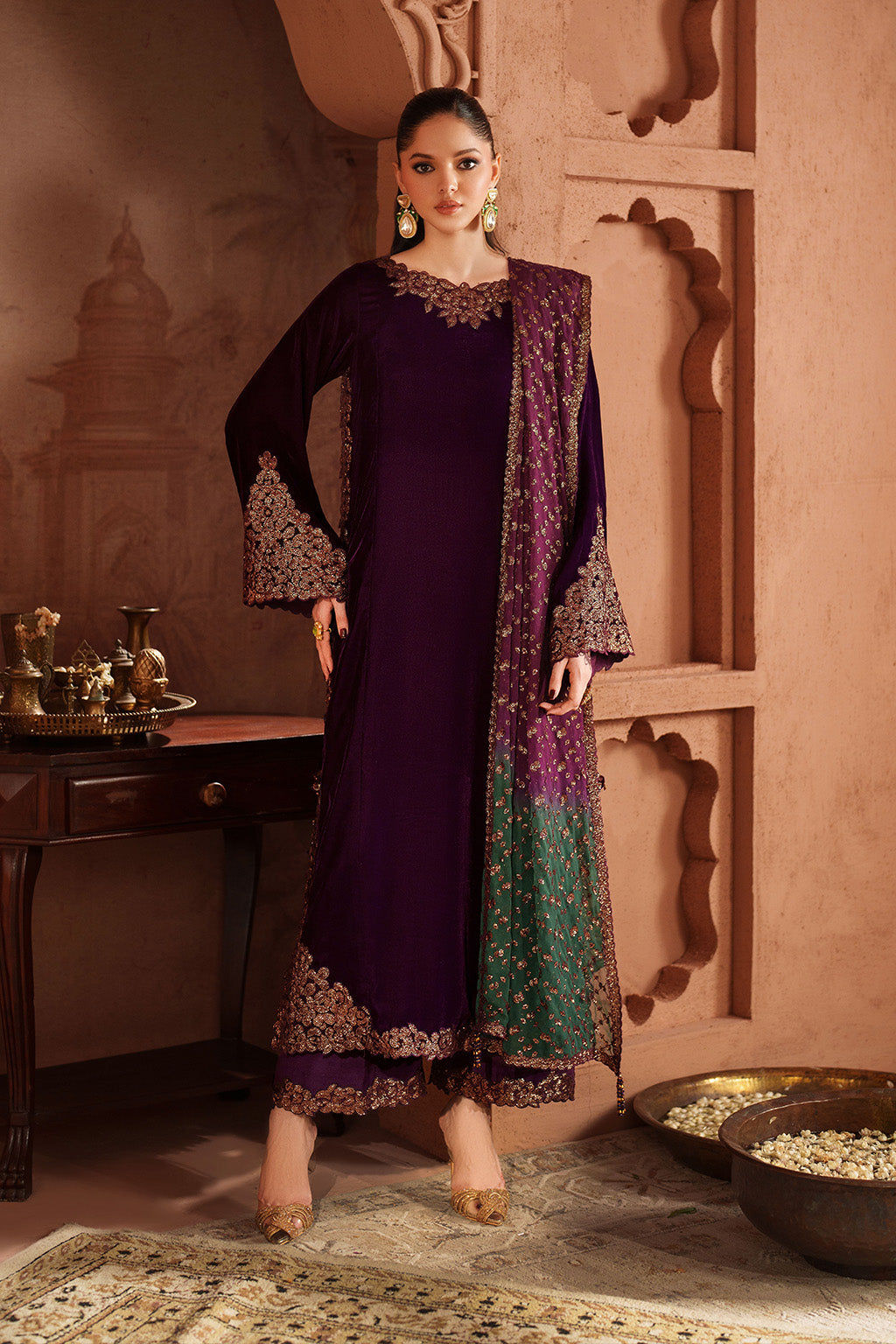 IV-57 Embroidered Velvet Main image