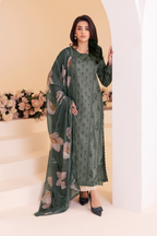 UE-259 Embroidered Lawn - Iznik