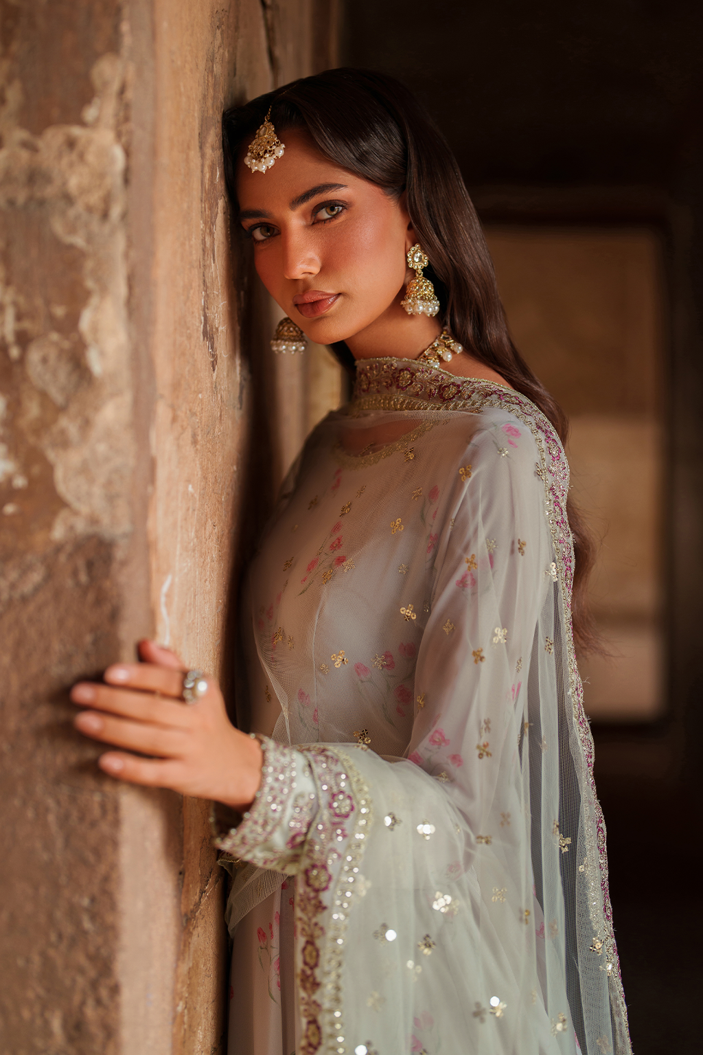 UE-551  Printed Chiffon - Iznik