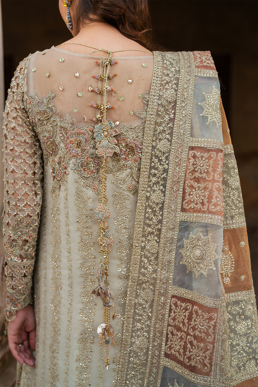 ILC-02 Embroidered Chiffon (Long shirt & Lehnga)