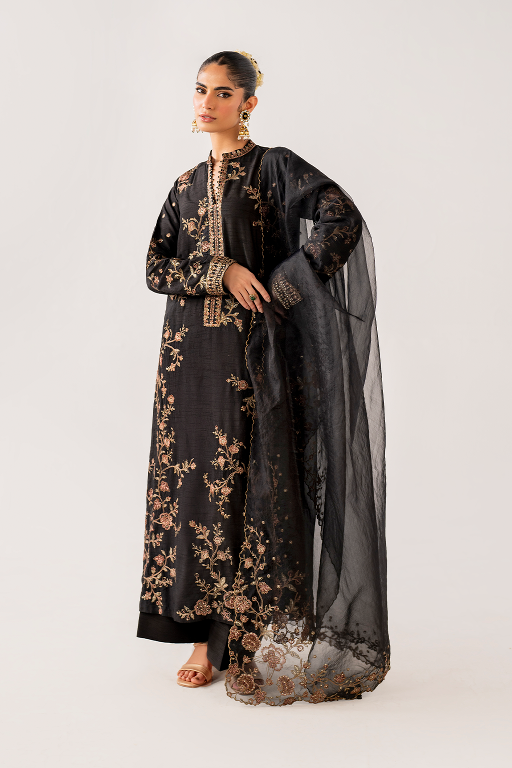 IRS-23 Embroidered Rawsilk