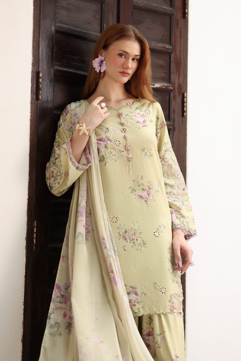 UE-523 Printed Lawn - Iznik