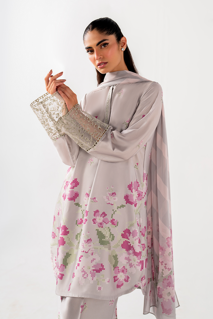 IP-244 Printed charmeuse - Iznik