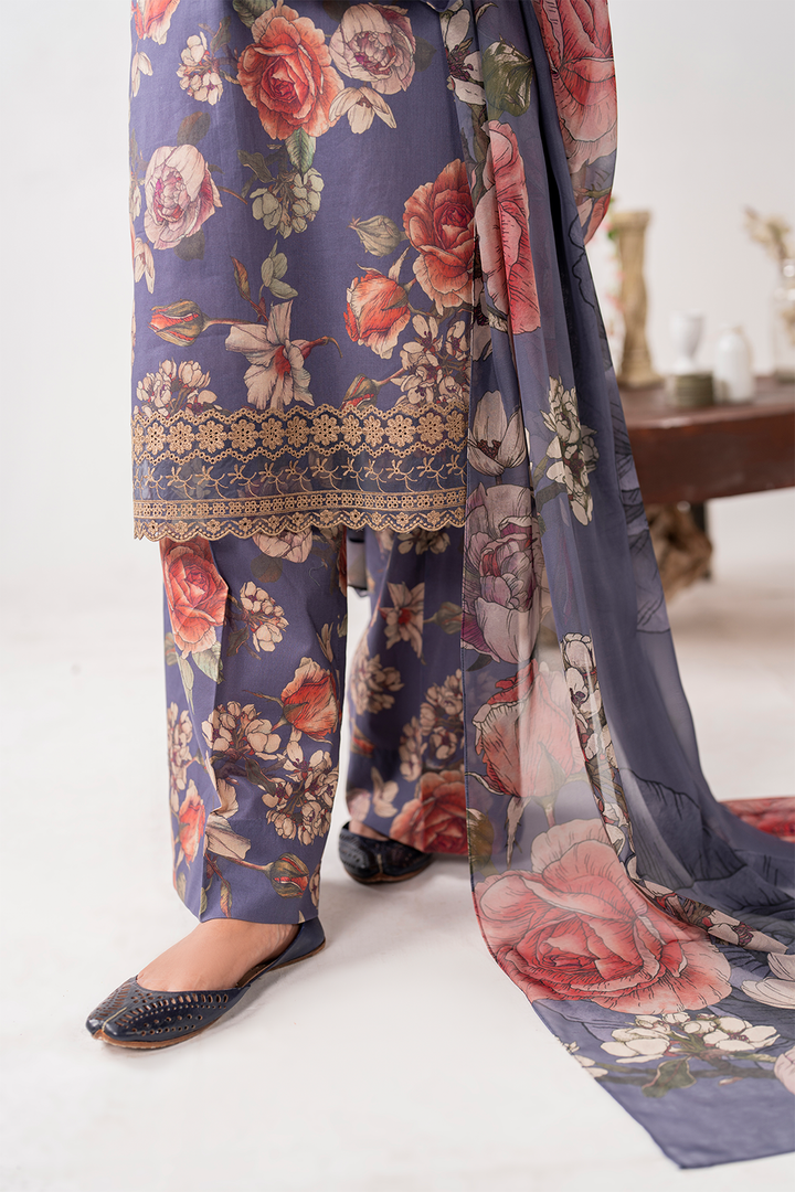 UE-267 Printed Lawn - Iznik