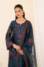 UE-379 Embroidered Pure Jacquard Silk