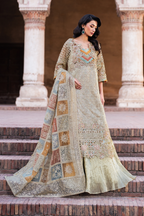 ILC-02 Embroidered Chiffon (Long shirt & Lehnga)