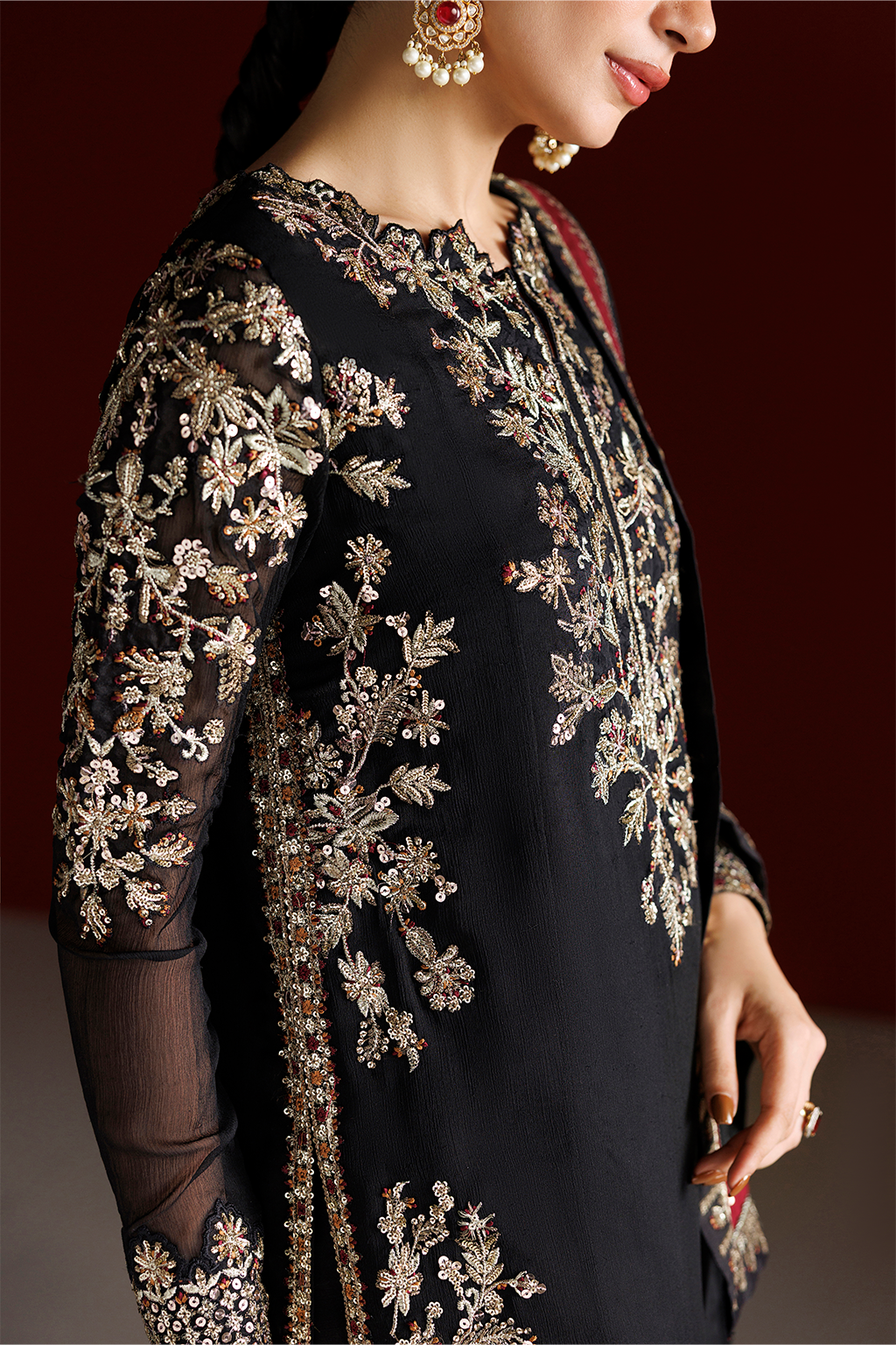 CC-107 Embroidered Chiffon