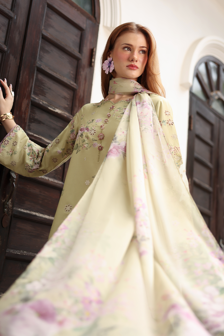 UE-523 Printed Lawn - Iznik