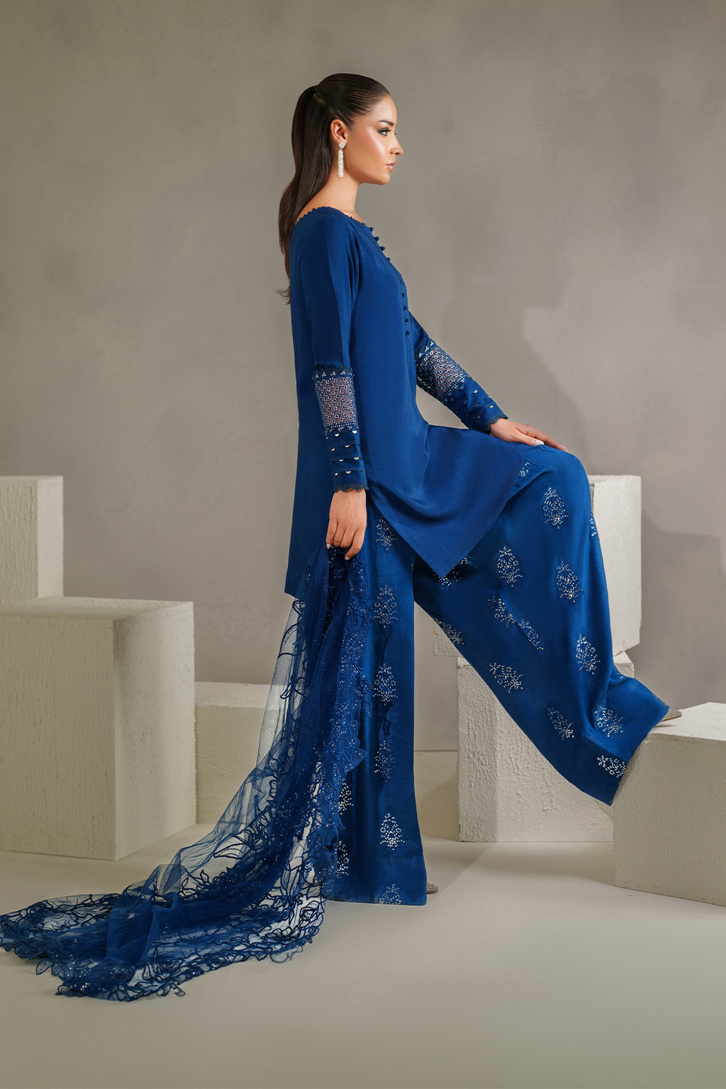 IP-334 Embroidered Rawsilk