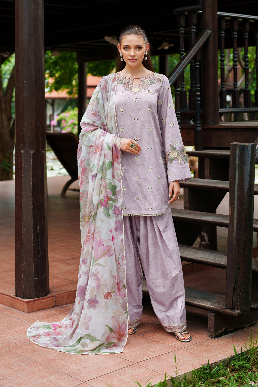 UE-278 Printed Lawn - Iznik