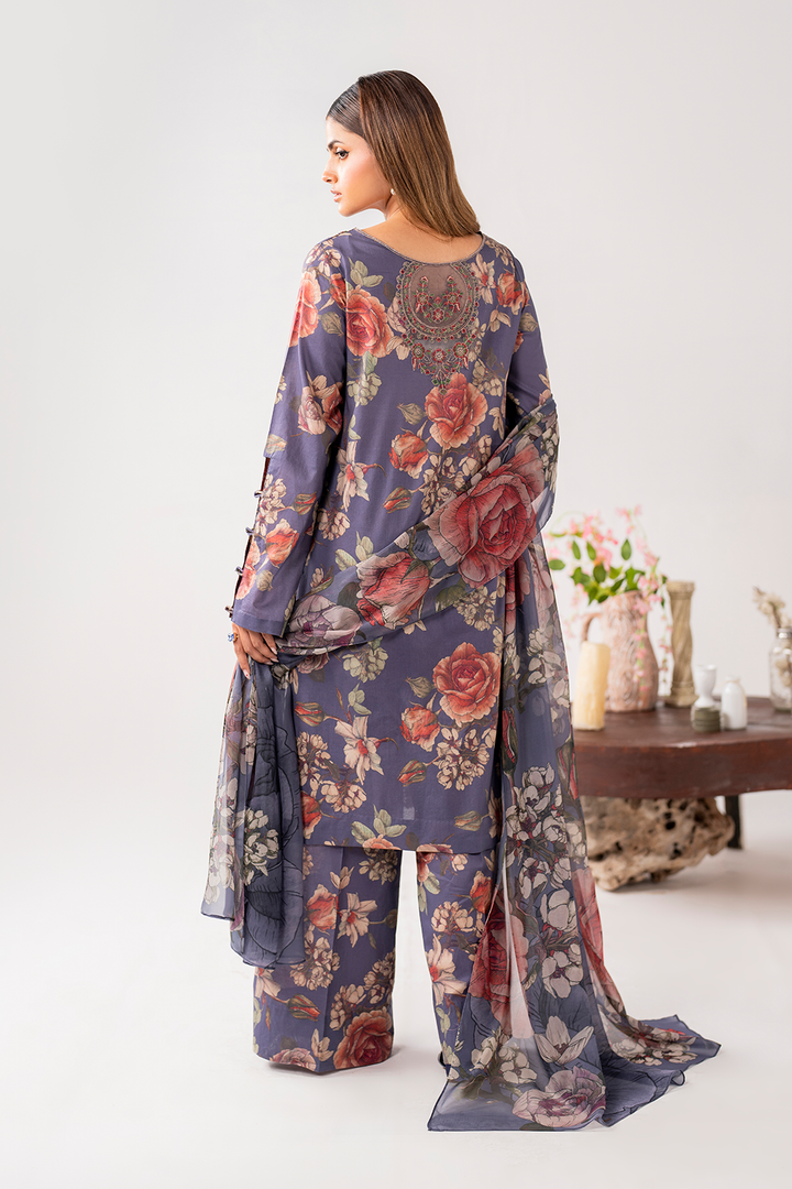 UE-267 Printed Lawn - Iznik