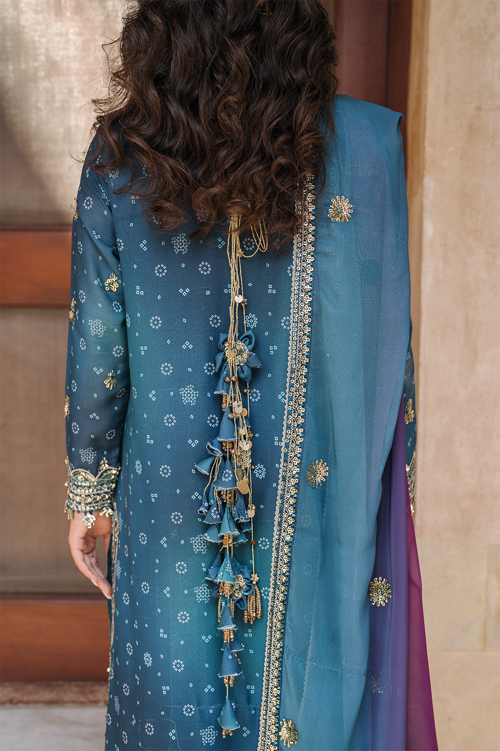 Embroidered Chiffon - Iznik