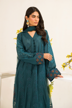 UE-161 Embroidered Lawn - Iznik