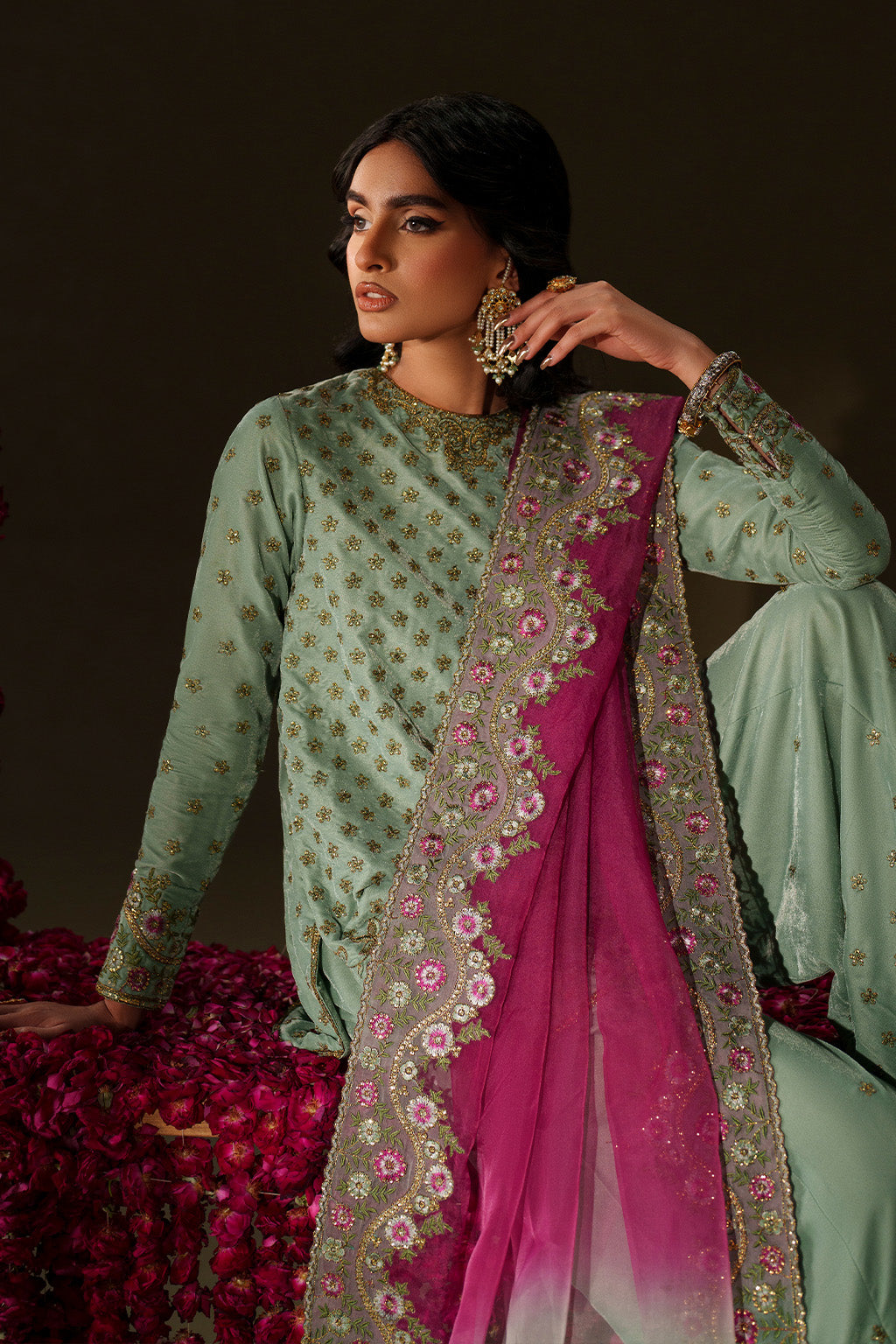 IV-73  Embroidered Velvet