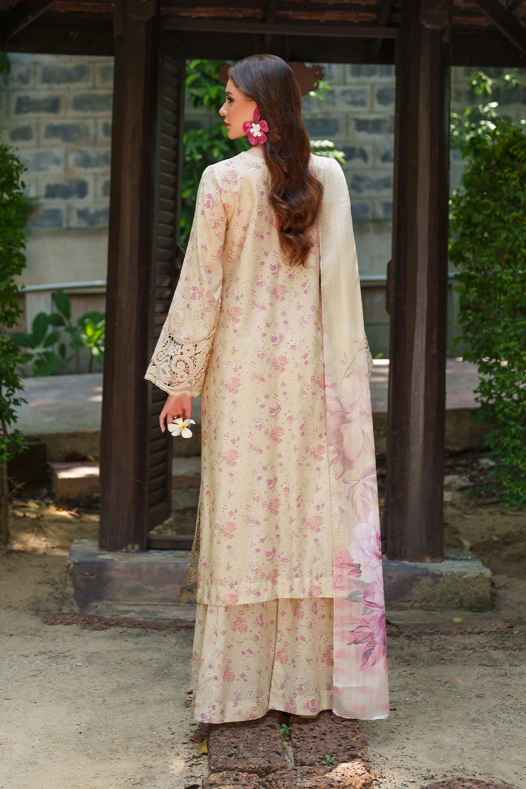 UE-503 Embroidered  Lawn Secondary image