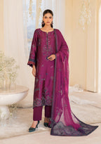 UE-436 Embroidered Pure Jacquard Silk