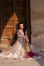 Embroidered Printed Silk - Iznik
