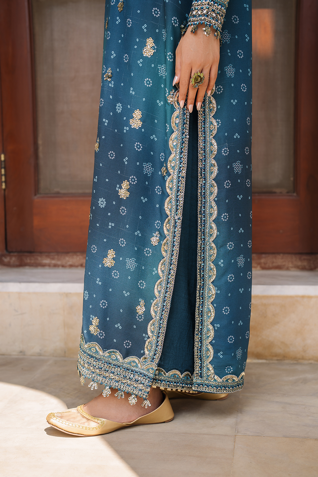 Embroidered Chiffon - Iznik