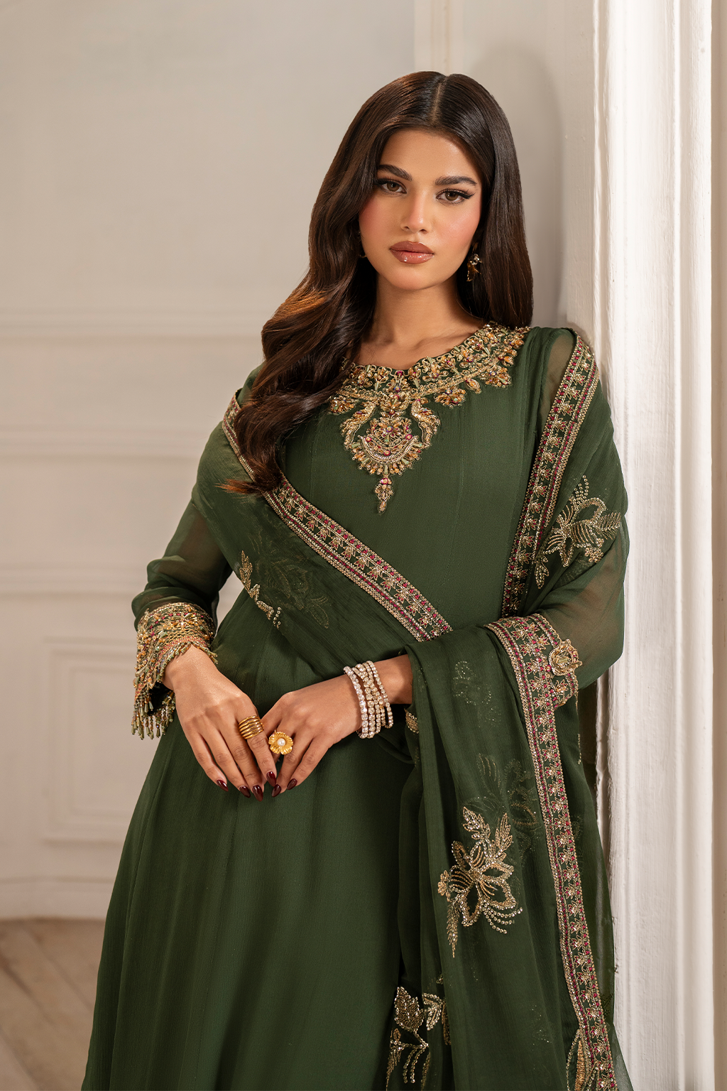 UE-416 Embroidered Chiffon