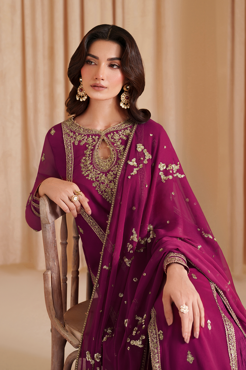 CC-81 Embroidered Chiffon