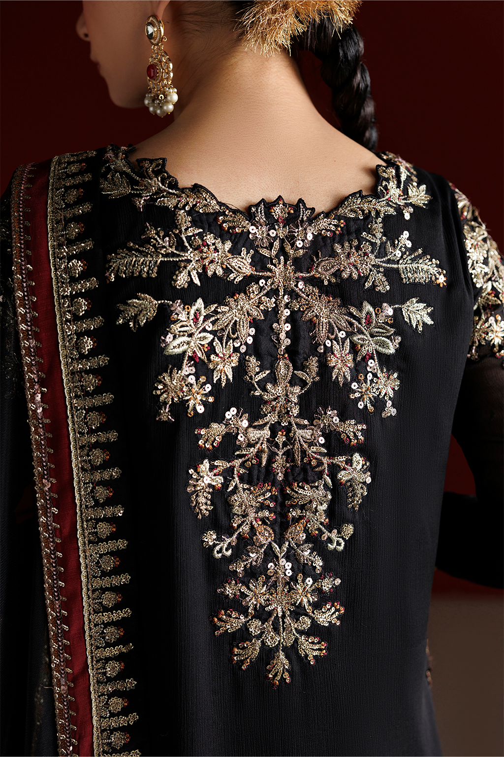 CC-107 Embroidered Chiffon