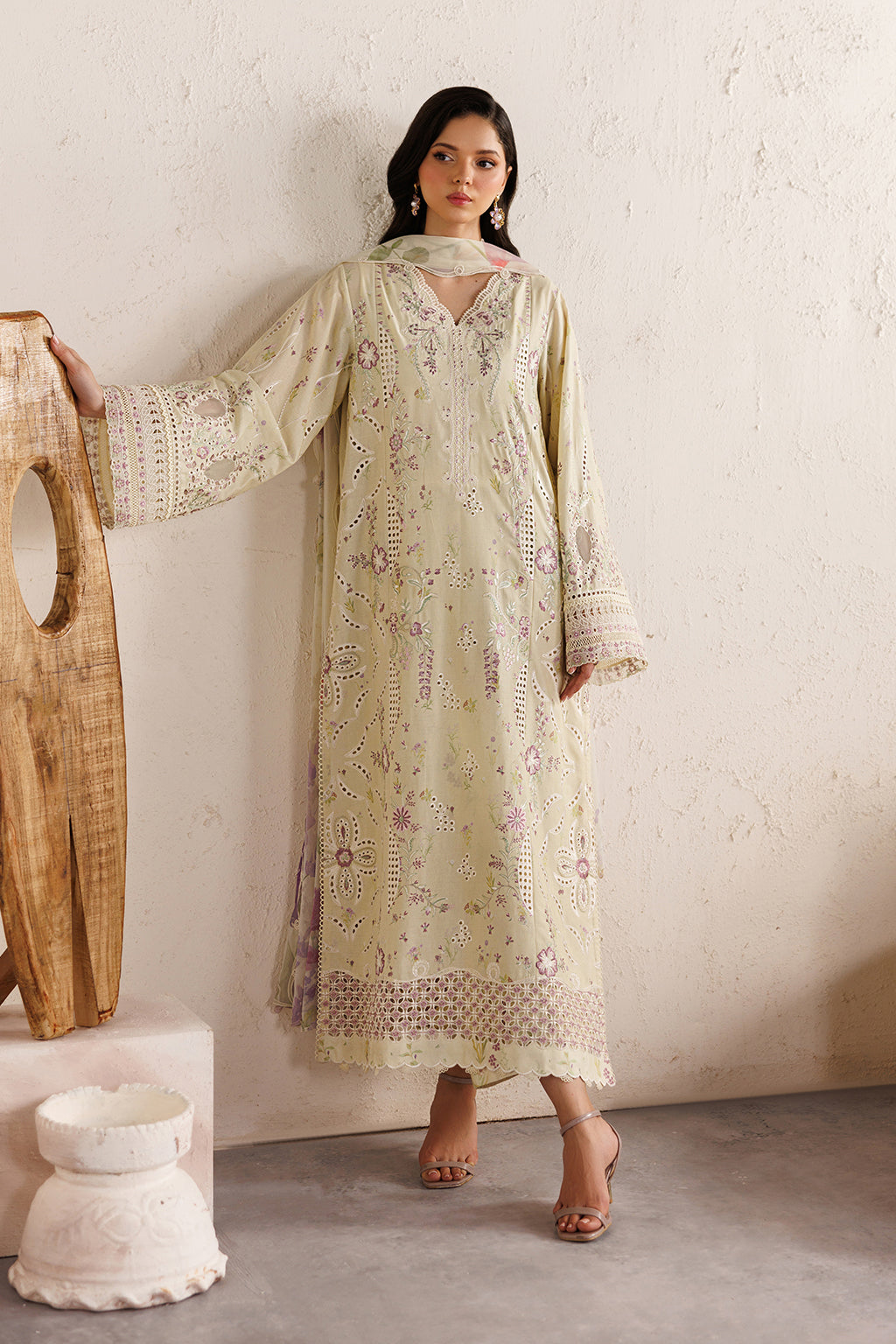 IBE-08 Embroidered Lawn Secondary image