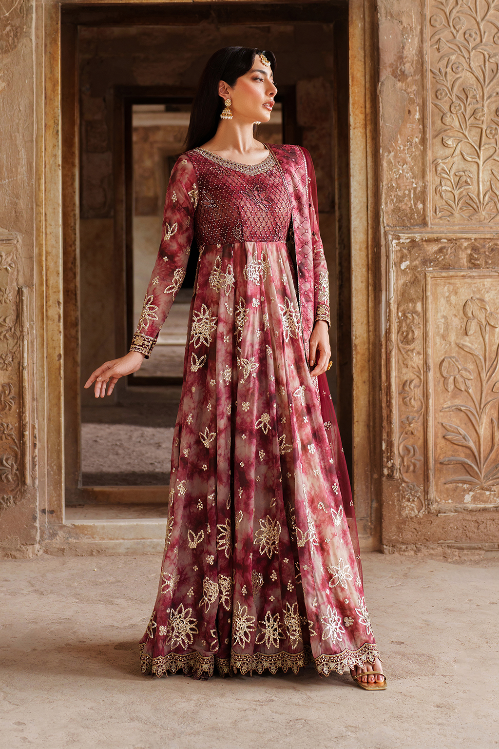 UE-533 Printed Chiffon - Iznik