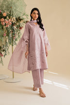 UE-431 Embroidered Textured Lawn - Iznik
