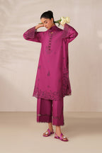 UE-593 Embroidered Textured Lawn - Iznik Global