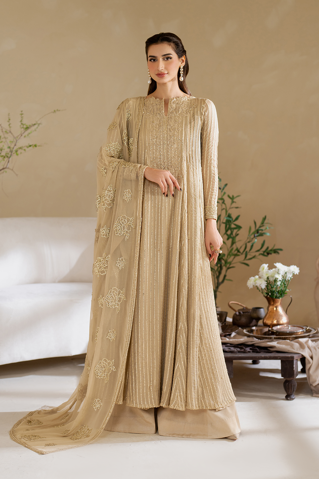 CC-58 Embroidered Chiffon - Iznik Main image