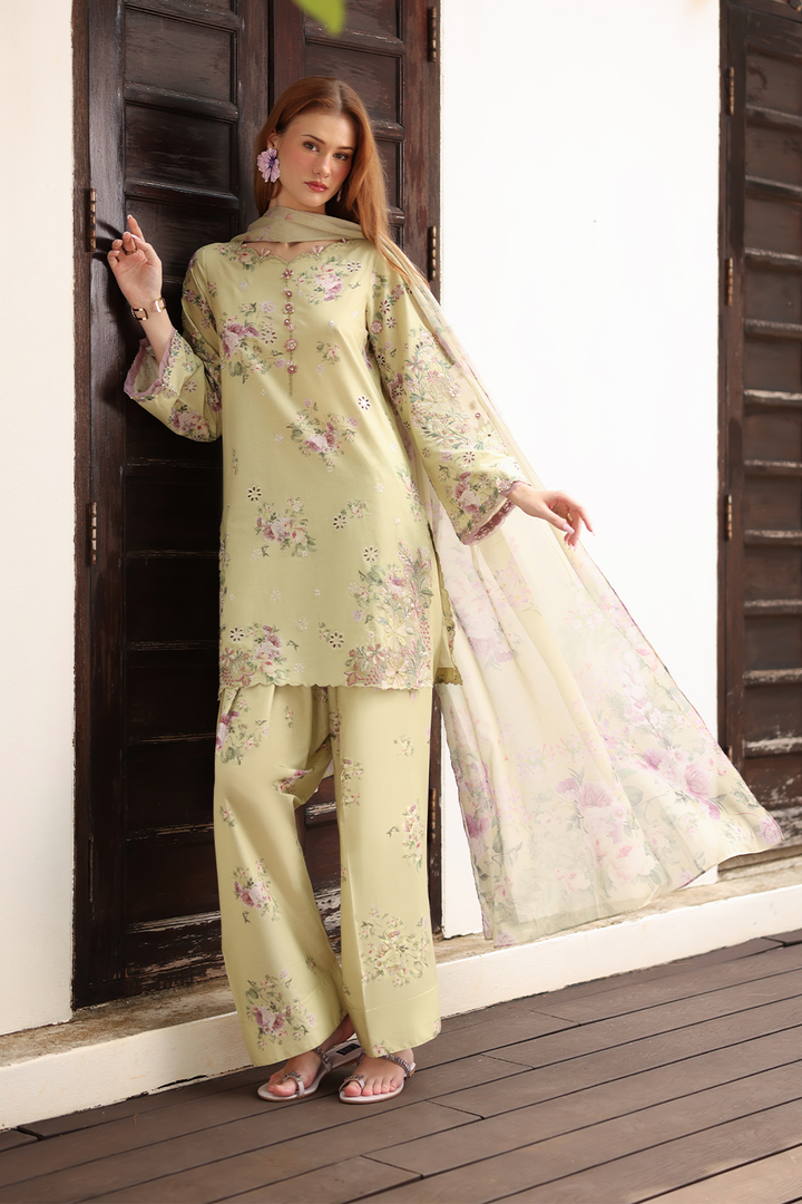 UE-523 Printed Lawn - Iznik