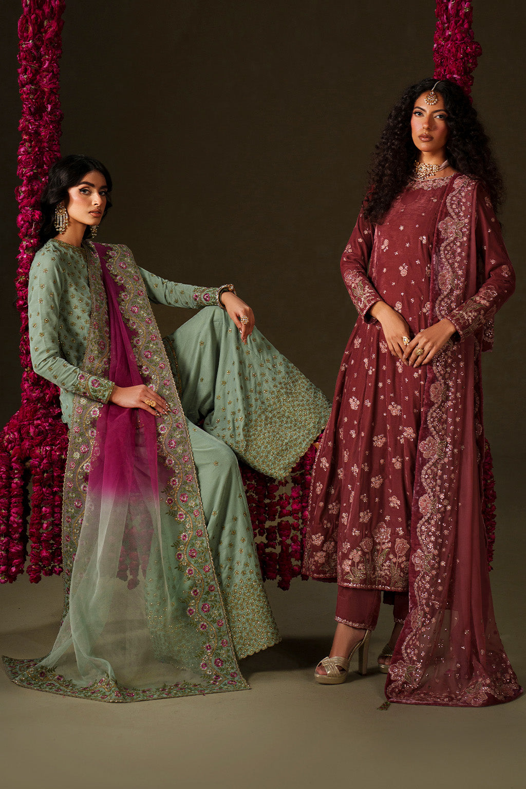 IV-75  Embroidered Velvet